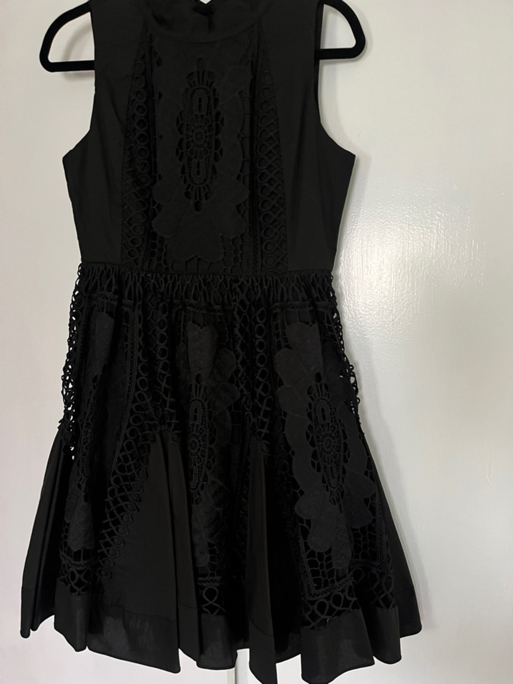 Black Lace Fit & Flare Dress